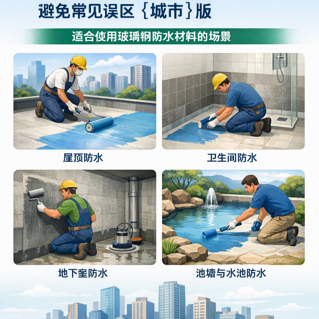 玻璃钢防水材料施工注意事项,避免常见误区 文山 版
