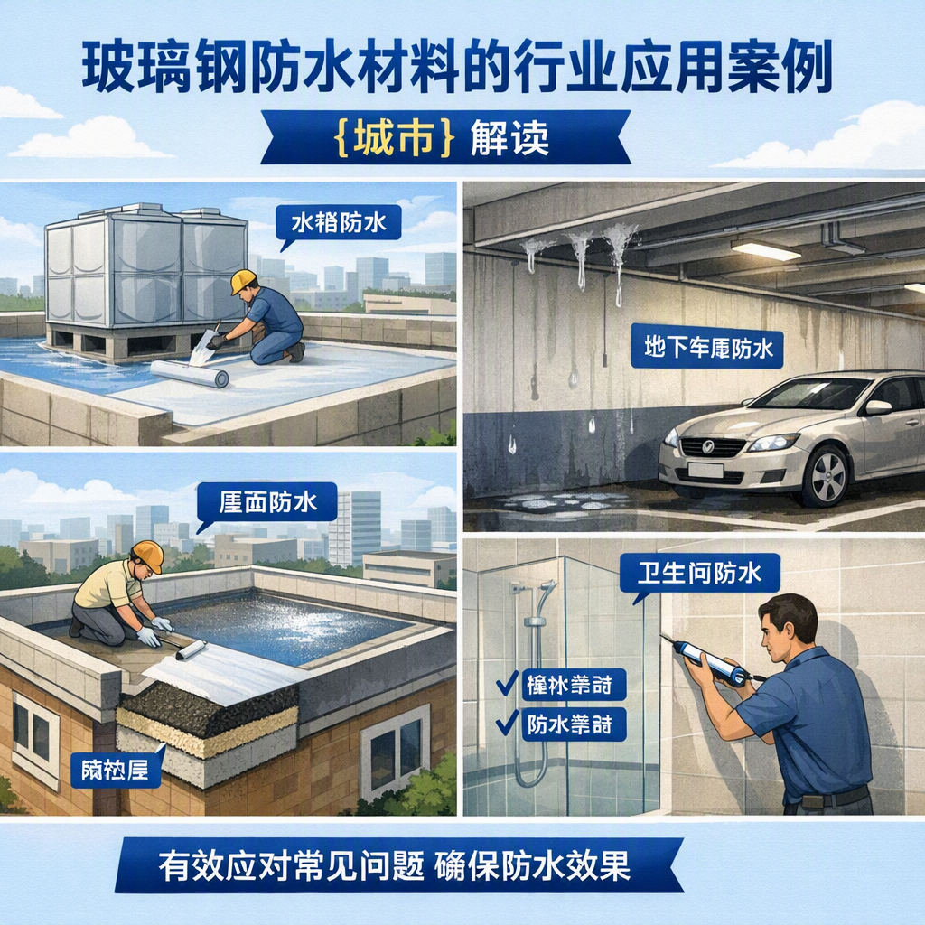玻璃钢防水材料的行业应用案例,文山解读